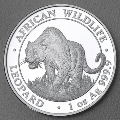 Somalia Leopard Silbermünzen
