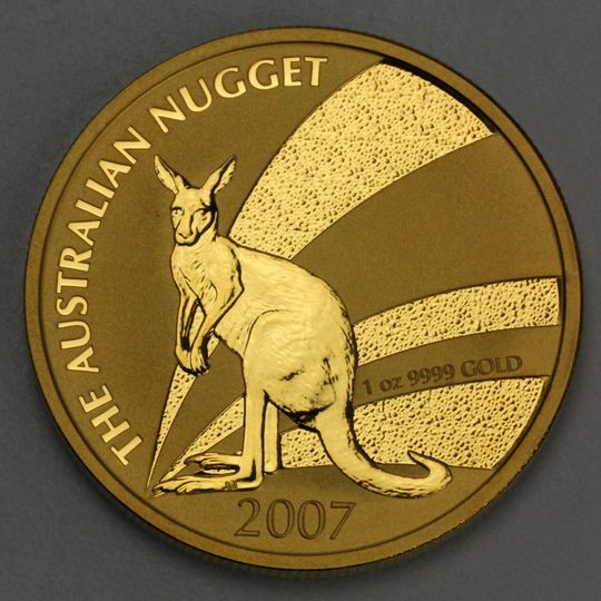 Australien Nugget / Känguru Goldmünze 2007
