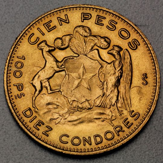 100 Pesos Goldmünze Chile