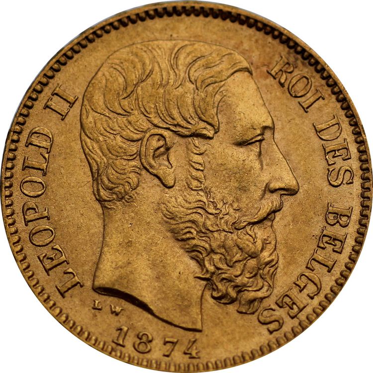 Belgische Francs Goldmünzen