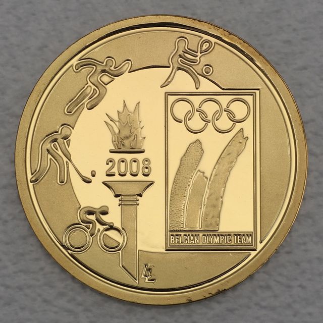 25 Euro Belgien Goldmünze 2008