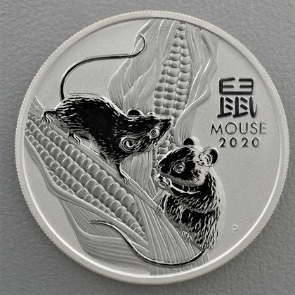 Lunar III, 1oz Silbermünze, Maus, 2020