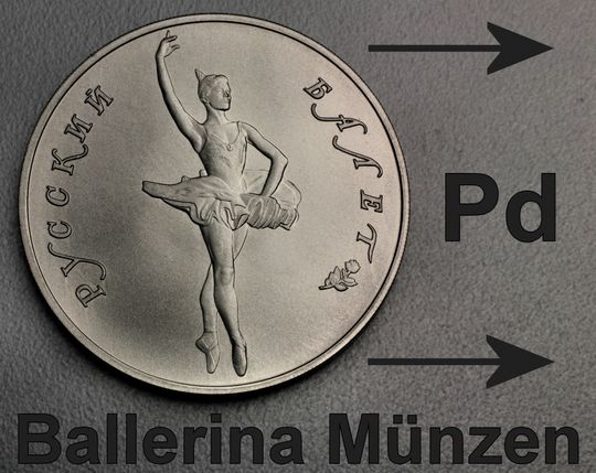 Weiter zu Palladiumünzen Ballerina Russland CCCP