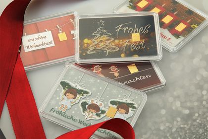 Goldbarren zu Weihnachten