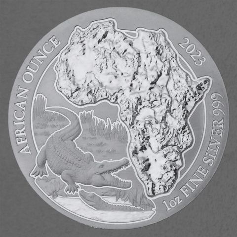 Silbermünze African Ounce 2023 - Krokodil