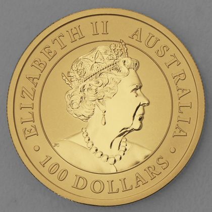 1oz Goldmünze 2022, Australian Emu, Queen Elizabeth II