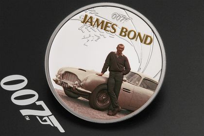 Silbermünze "Sean Connery" (PP/koloriert) James Bond