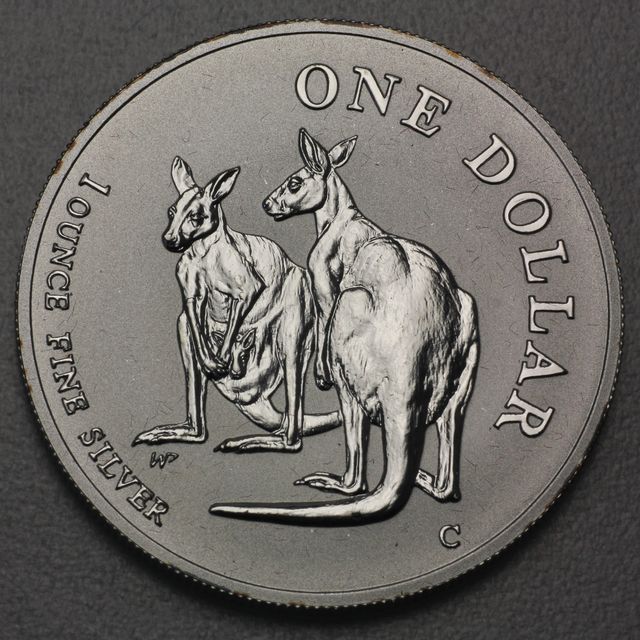 Känguru Silbermünze Australien 1999