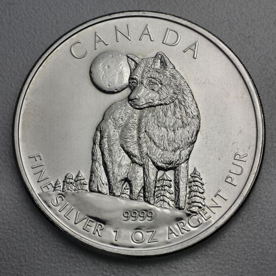 Wildlife Kanada 2011 Wolf Silbermünze