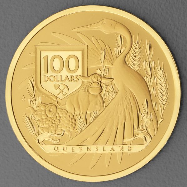 Goldmünze 1oz Australia's Coat of Arms - 2023 Queensland