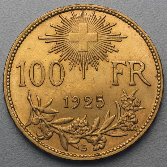 100 Vreneli Goldmünze