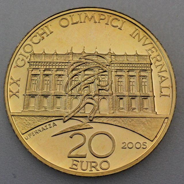20 Euro Goldmünze Italien 2005 Palazzo Madama