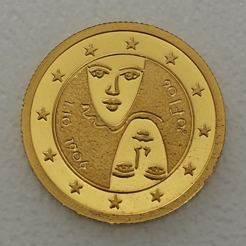 Goldmünze 25 Dollars 1/25oz Liberia 2006 - Finnland - 100 Jahre Wahlrecht