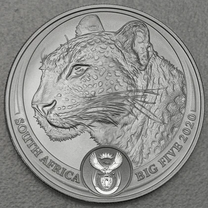 Silbermünze 1oz Big Five Serie I - 2020 Leopard