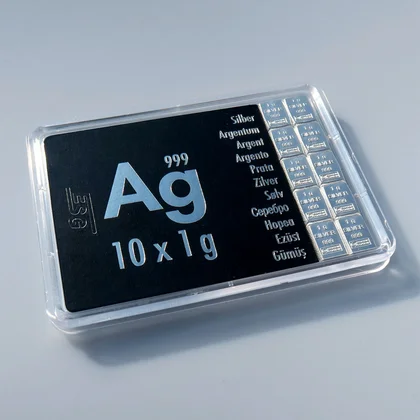 10x1g Silber CombiBar® Tafelbarren
