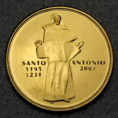 Goldmünze 0,25 Euro Portugal 2007 - Santo Antonio