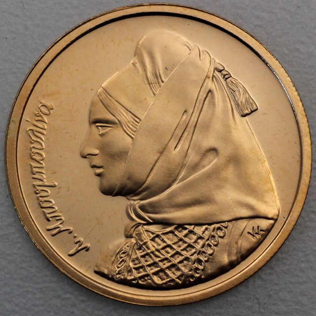1 Drachmen Goldmünze Griechenland 2000