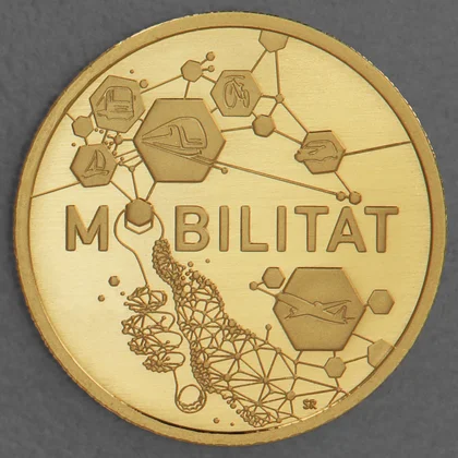 50 Euro Goldmünze "Mobilität" 2024 der Serie "Deutsches Handwerk"
