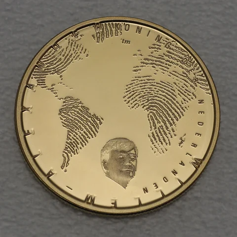 Goldmünze 10 Euro Niederlande 2014 Windmühle