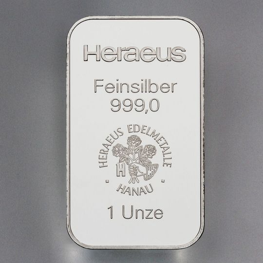 Heraeus Silberbarren