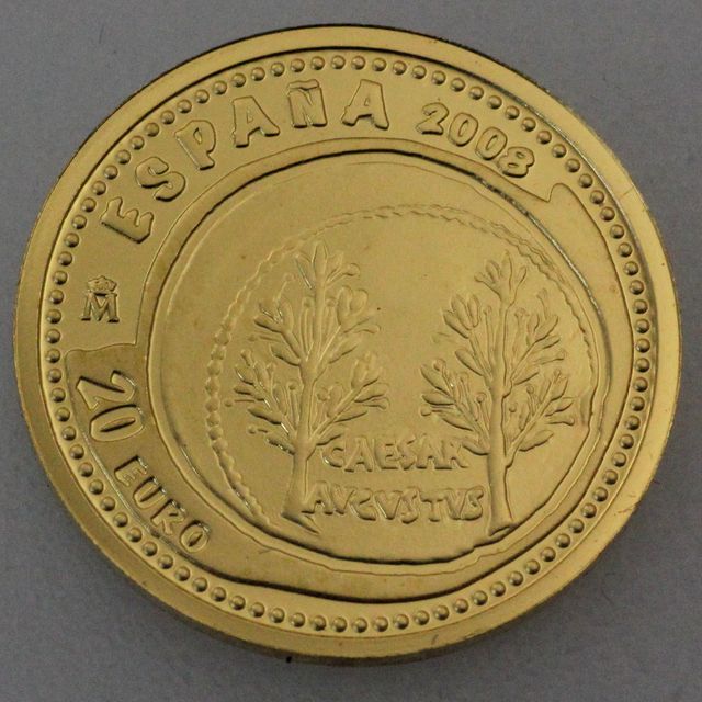 20 Euro Goldmünze Spanien 2008 Juwelen der Numismatik