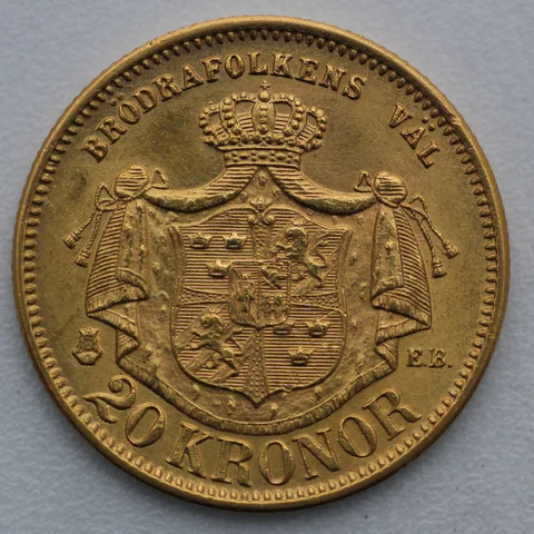 20 Kronor Goldmünze Schweden