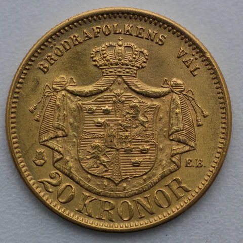 20 Kronor Goldmünze Schweden