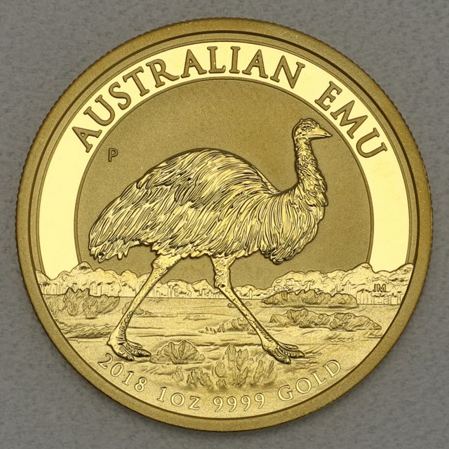 Goldmünze 1oz Australian Emu 2018