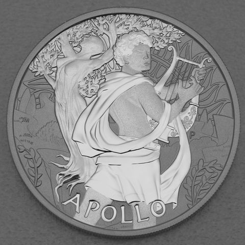 Silbermünze 1oz Tuvalu Gods of Olympus - 2023 Apollo