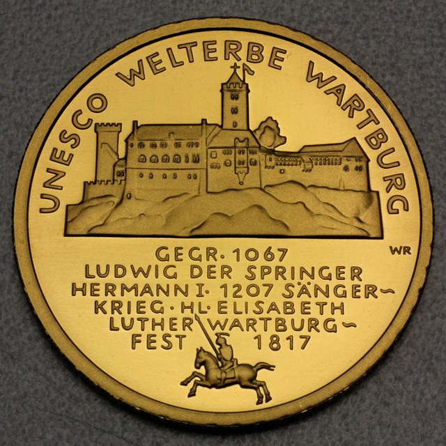 100 Euro Goldmünze Deutschland Wartburg 2011