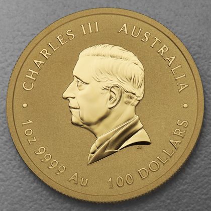 Lunar III, 1oz Goldmünze, Schlange, 2025, Charles III