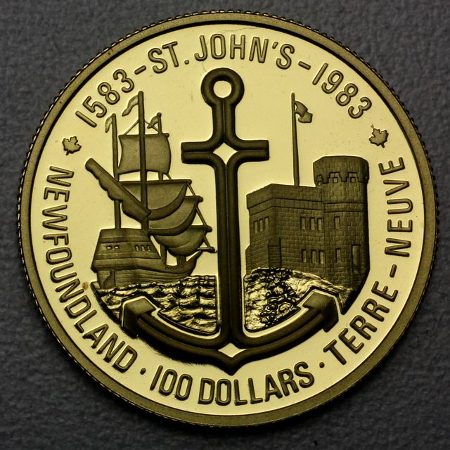 100 Dollar Goldmünze Kanada 1983 aus 22K Gold