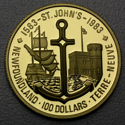 100 Dollar Goldmünze Kanada 1983 aus 22K Gold