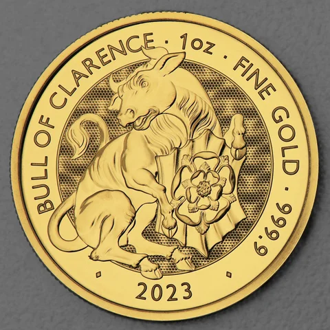 Goldmünze 1oz Royal Tudor Beasts 2023 - Bull of Clarence