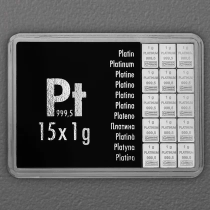 15 x 1g CombiBar® Platintafel
