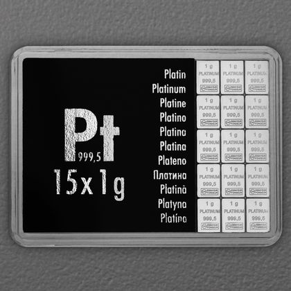 15 x 1g CombiBar® Platintafel