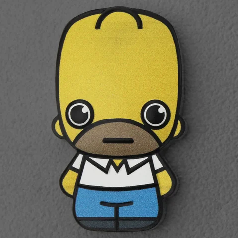 Silbermünze 1oz 2022 Homer Simpson Minted Mini Coin koloriert