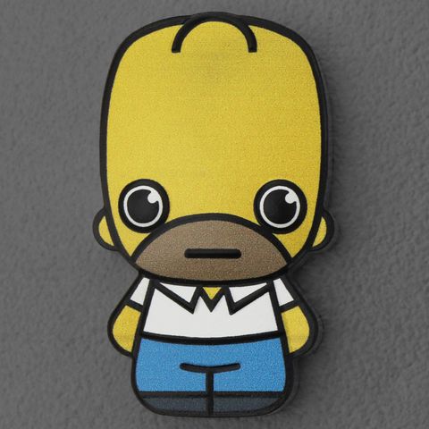 Silbermünze 1oz 2022 Homer Simpson Minted Mini Coin koloriert