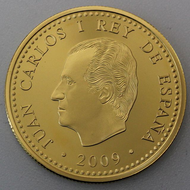 100 Euro Goldmünze Spanien 2009 Fussball WM 2010 Südafrika