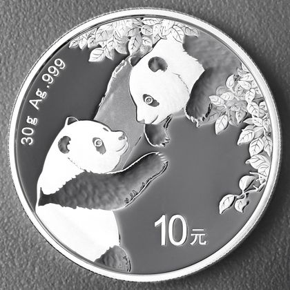 30g Silbermünze Panda, 2023