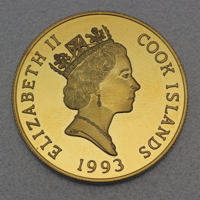 50 Dollar Cook Island Gedenkmünze 1993 Olympics