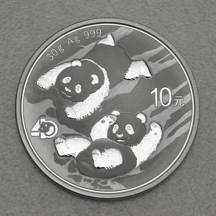 30g Silbermünze Panda, 2022