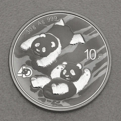 30g Silbermünze Panda, 2022
