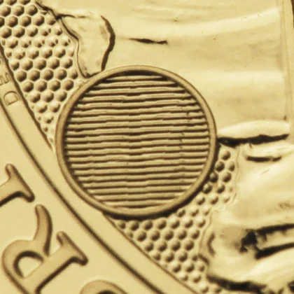 1oz Goldmünze Britannia 2023, Sicherheitsmerkmal Vorhängeschloss/Dreizack 