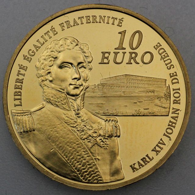 10 Euro Goldmünze Frankreich 2006 Jean Baptiste - Jules Bernadotte