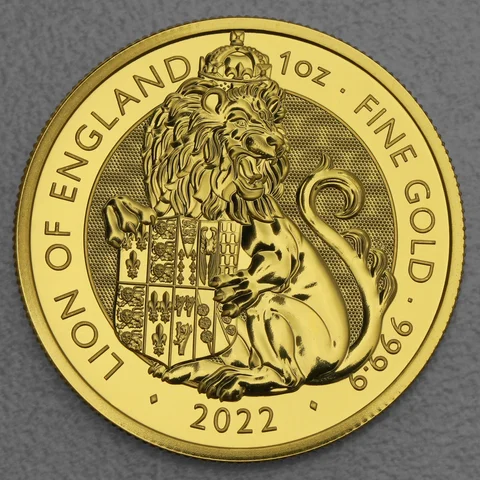 Goldmünze 1oz Royal Tudor Beasts 2022 - Lion of England