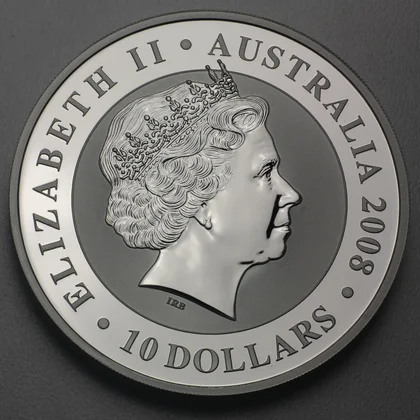 10oz Koala Silbermünze = 10 Australische Dollars