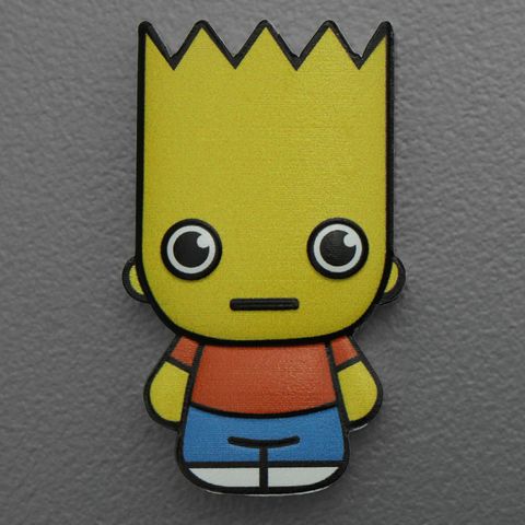 Silbermünze Minted Mini Coin 1oz The Simpsons 2022 - Bart Simpson coloriert in Polierter Platte