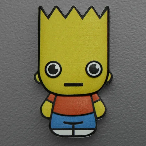 Silbermünze Minted Mini Coin 1oz The Simpsons 2022 - Bart Simpson coloriert in Polierter Platte