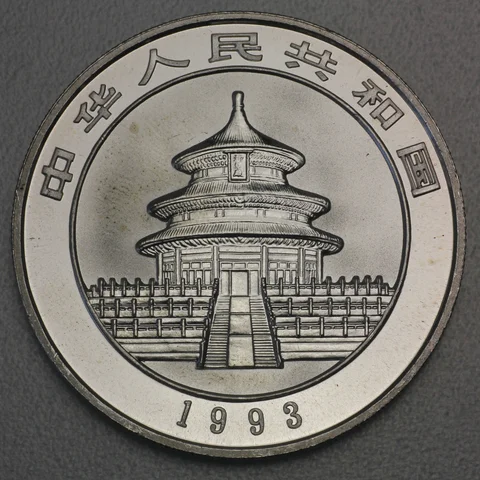 1oz Silbermünze Panda, 1993